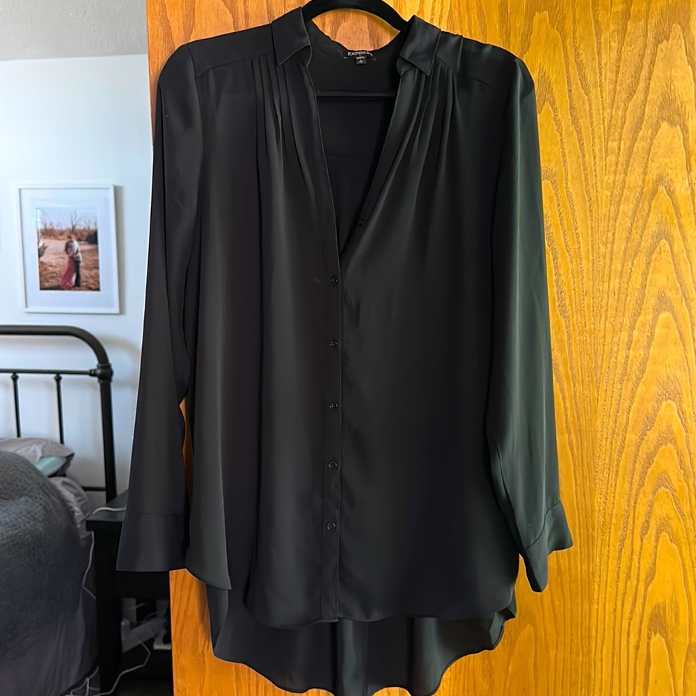 Express oversized chiffon blouse